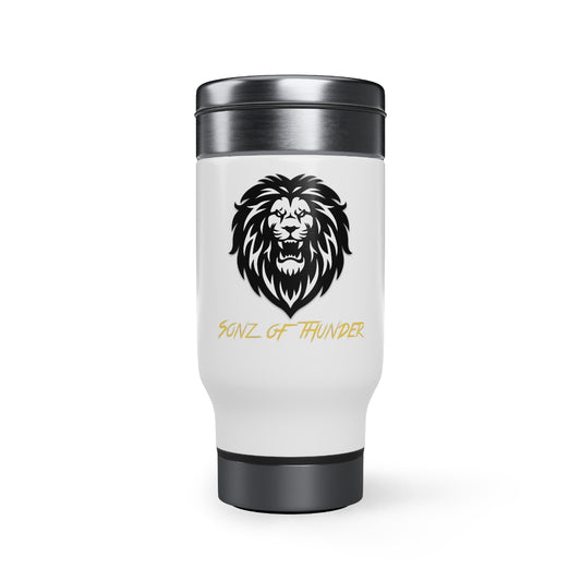 Sonz of Thunder Stainless Steel Travel Mug with Handle, 14oz