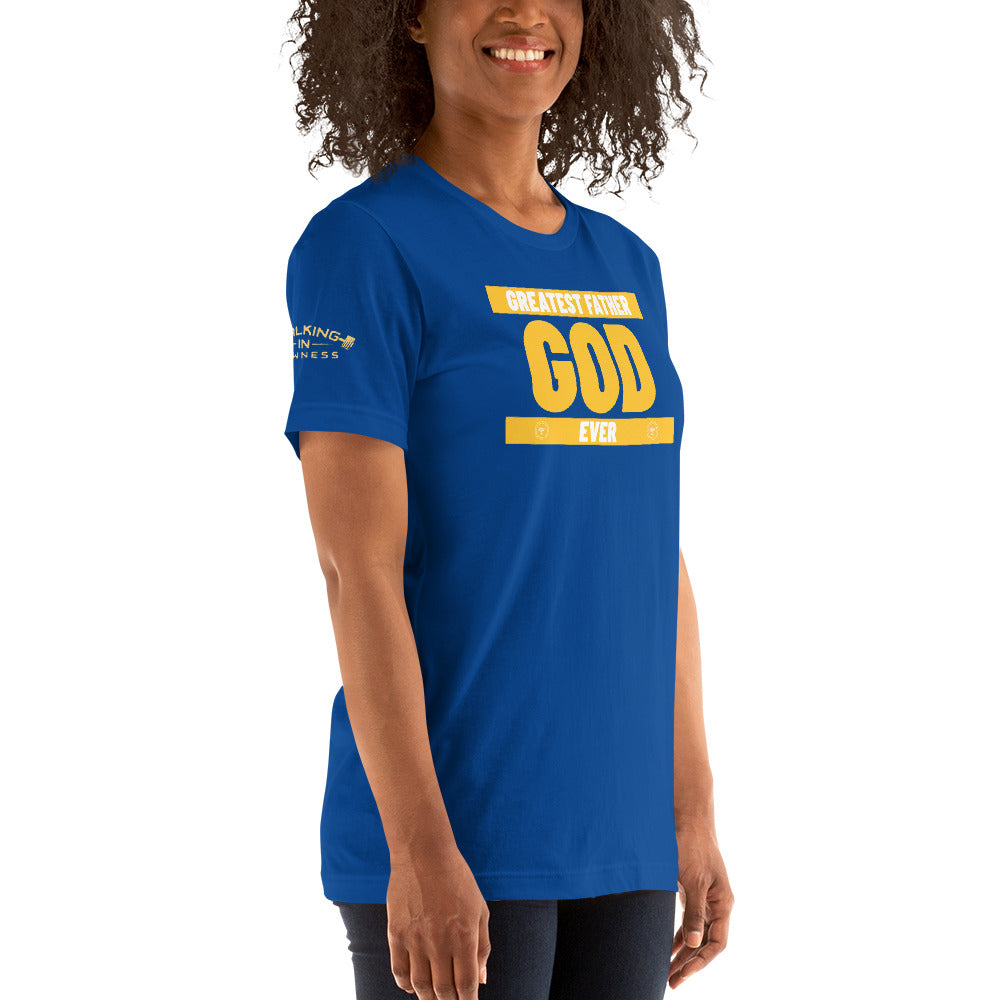 WOMANS T-SHIRT GREATEST FATHER (GOD)